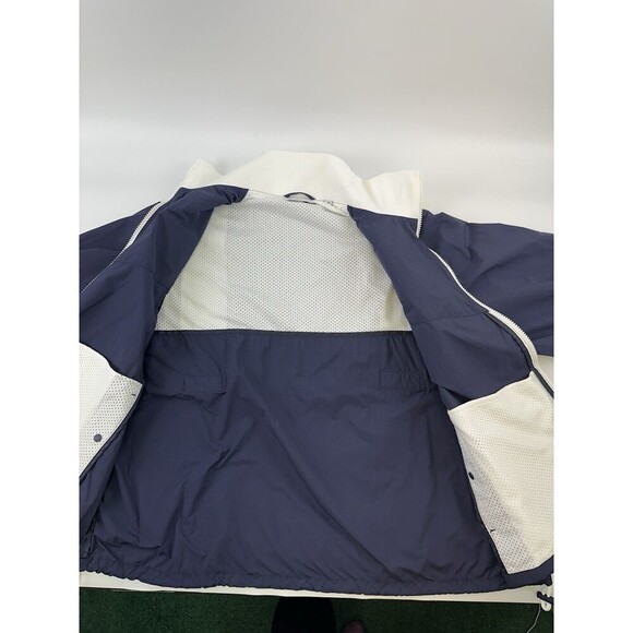 JW Anderson X UNIQLO Ribbed Casual Jacket Navy Blue Lightweight Nylon Womens 12 - Picture 8 of 12